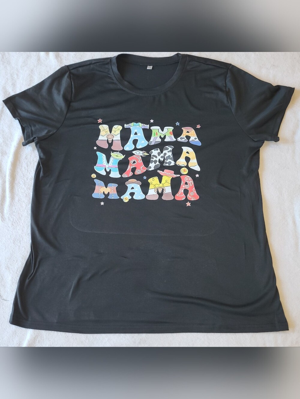 Black "Mama" Graphic Tee Toy Story Theme